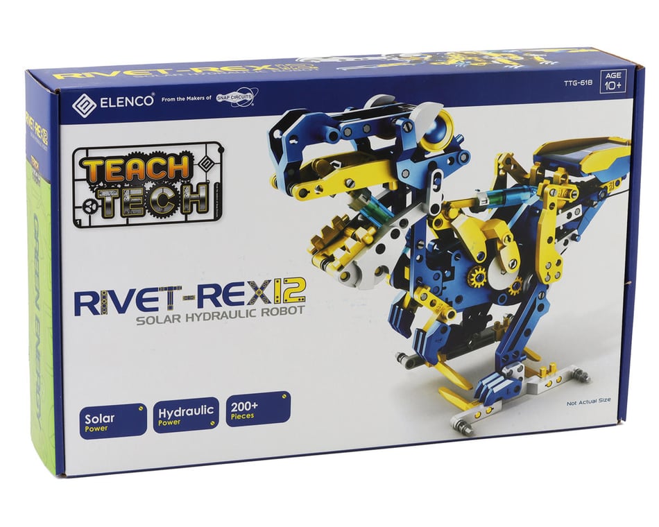 Elenco Electronics Rivet-Rex 12 Solar Hydraulic Robot Kit [ELETTG
