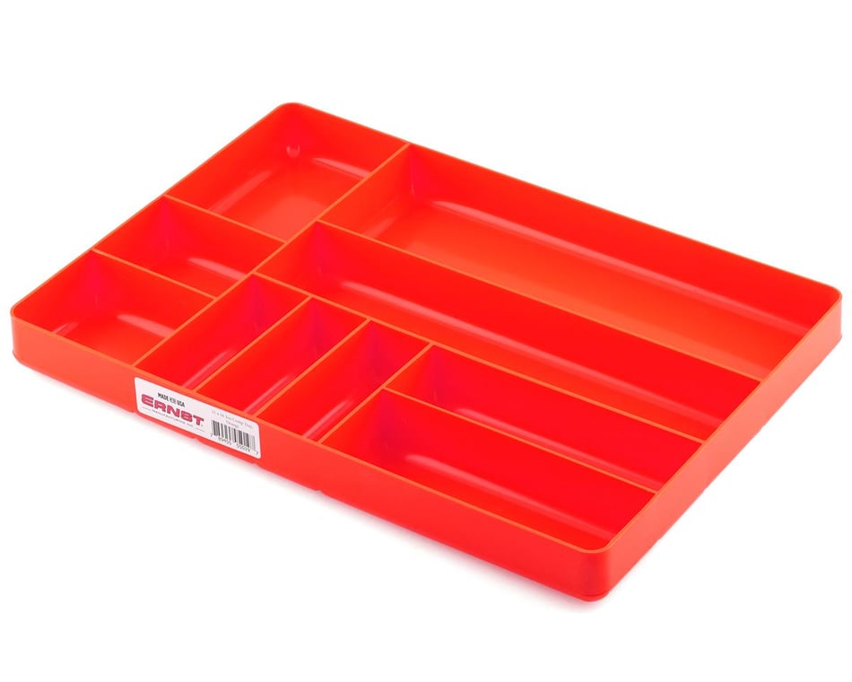 Ernst Manufacturing 10 Compartment Organizer Tray (Red) (11x16) [ERN5010]  - HobbyTown
