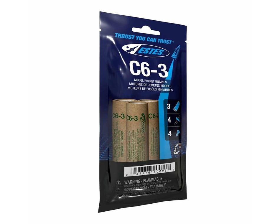 Estes C6-3 Bagged Engines (3) [EST10023] - HobbyTown