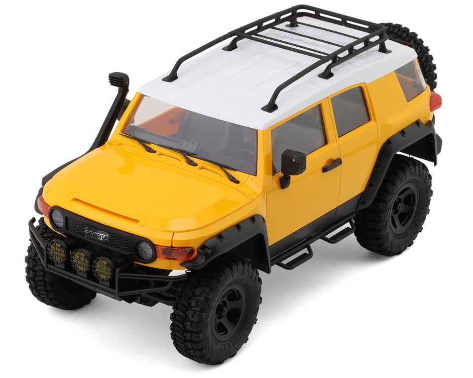 FMS Toyota FJ Cruiser 1/18 RTR Micro Rock Crawler Trail Truck (Yellow)  w/2.4Ghz Radio