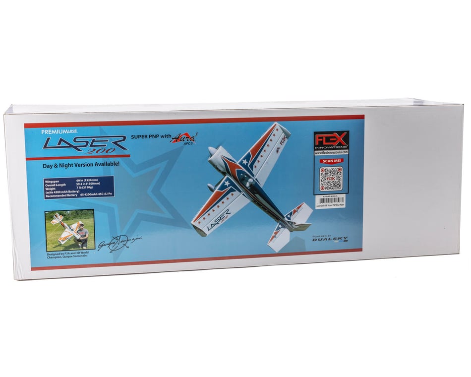 Flex Innovations Laser 200 60E Super PNP Electric Airplane (Night