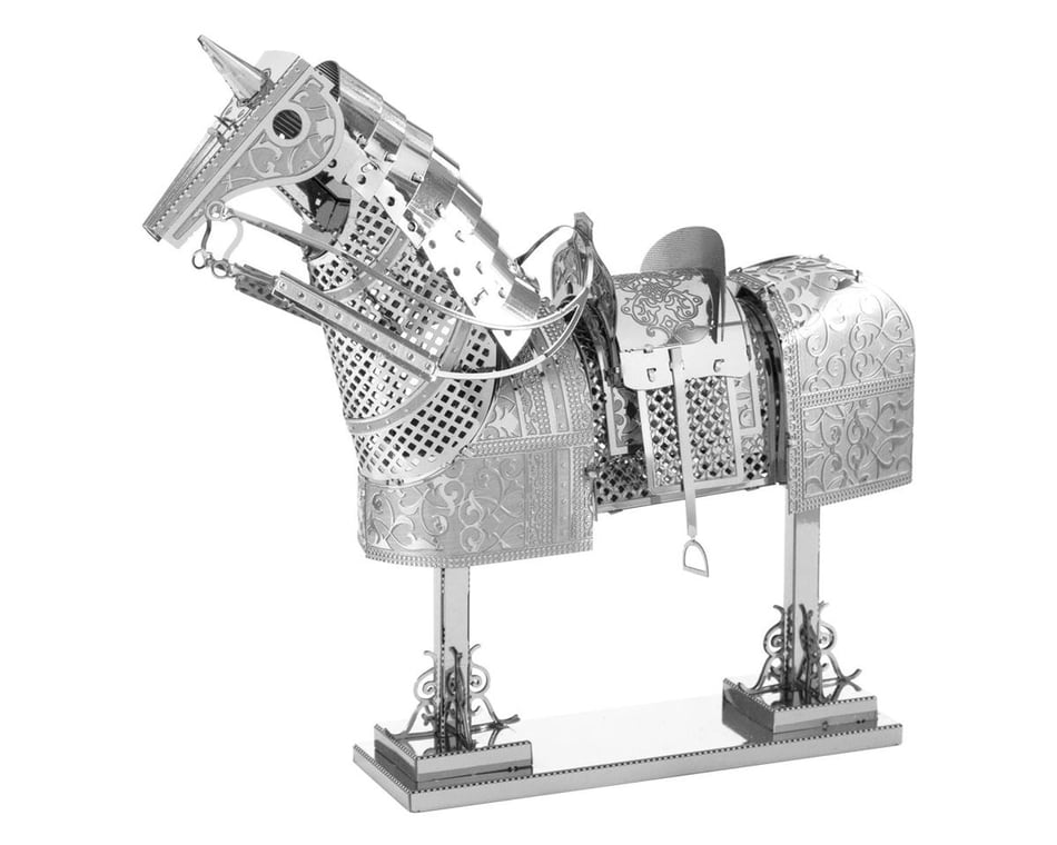 DIY Fascinations Metal Earth Horse Armor 3D Metal Model Kit 3D puzzle assembly puzzle for adults 3D puzzle