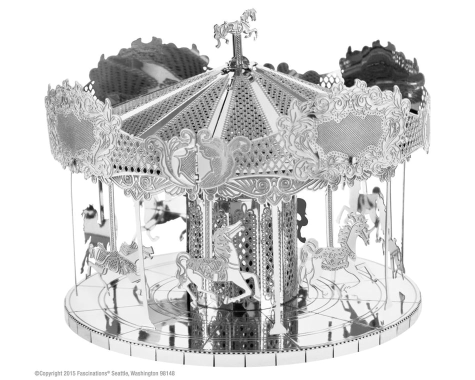 Fascinations Metal Earth Merry Go Round 3D Metal Model Kit