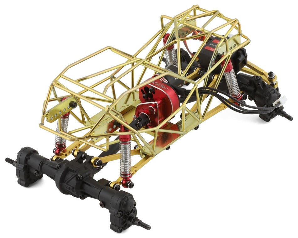 custom rc crawler scale metal cage chassis tuber ascender