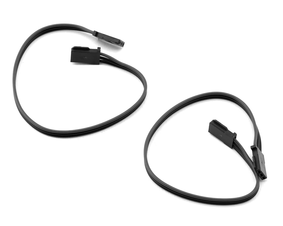 Futaba 200mm FF-GBB Heavy Duty Gyro Extension Cords (2) (Black