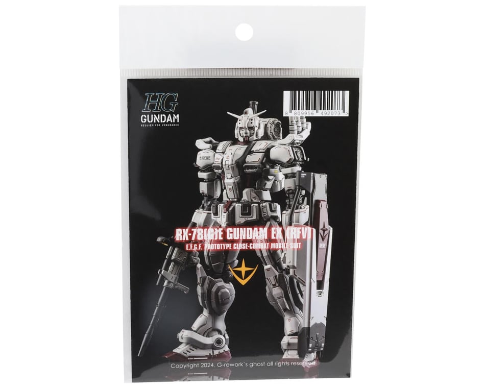 G-Rework HG RFV RX-78[G]E Gundam EX Waterslide Decal Sheet [GPTCD