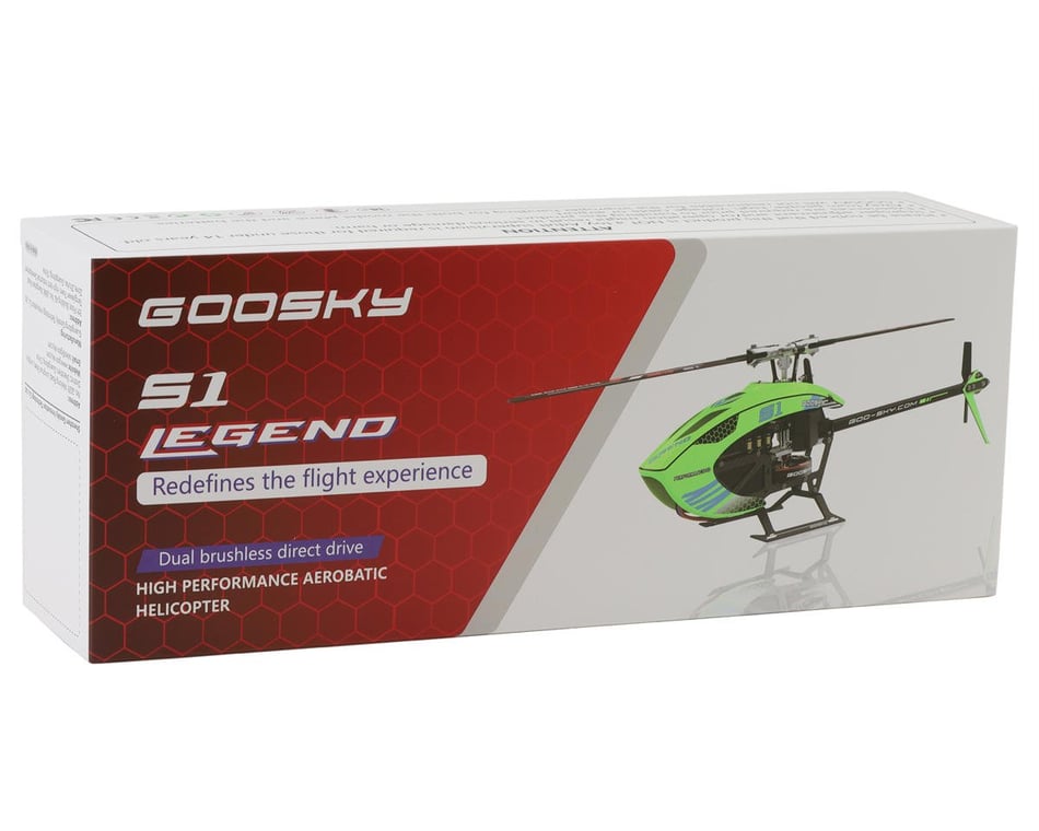 GooSky S1 BNF Micro Electric Helicopter (Green)