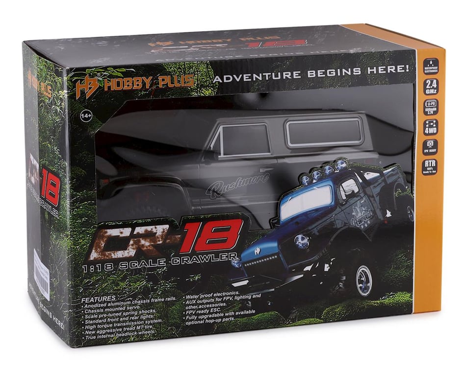 HobbyPlus CR-18 Rushmore 1/18 RTR Scale Mini Crawler (Gunmetal