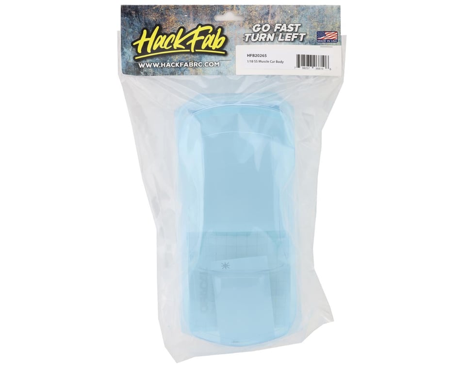 HackFab Losi Micro-B 1/18 SS Muscle Car Body (Clear) (150mm WB