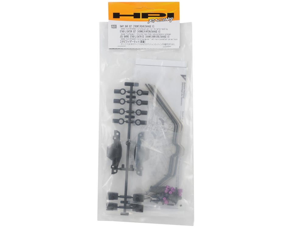 HPI Front & Rear Sway Bar Set (4)