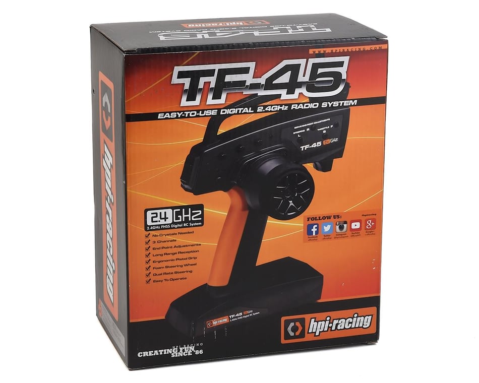 HPI TF-45 2.4GHz 3 Channel Transmitter [HPI105420] - HobbyTown