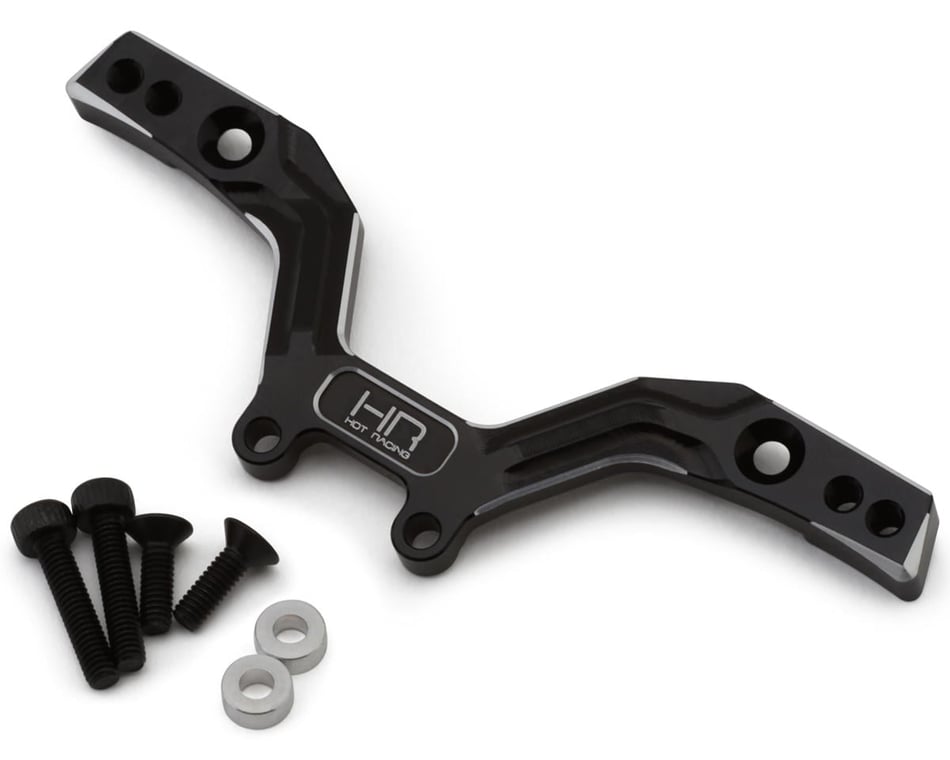 Hot Racing Aluminum Front Damper Stay Shock Tower For Traxxas 4Tec 2.0 / 3.0 - Black CNC Upgrade