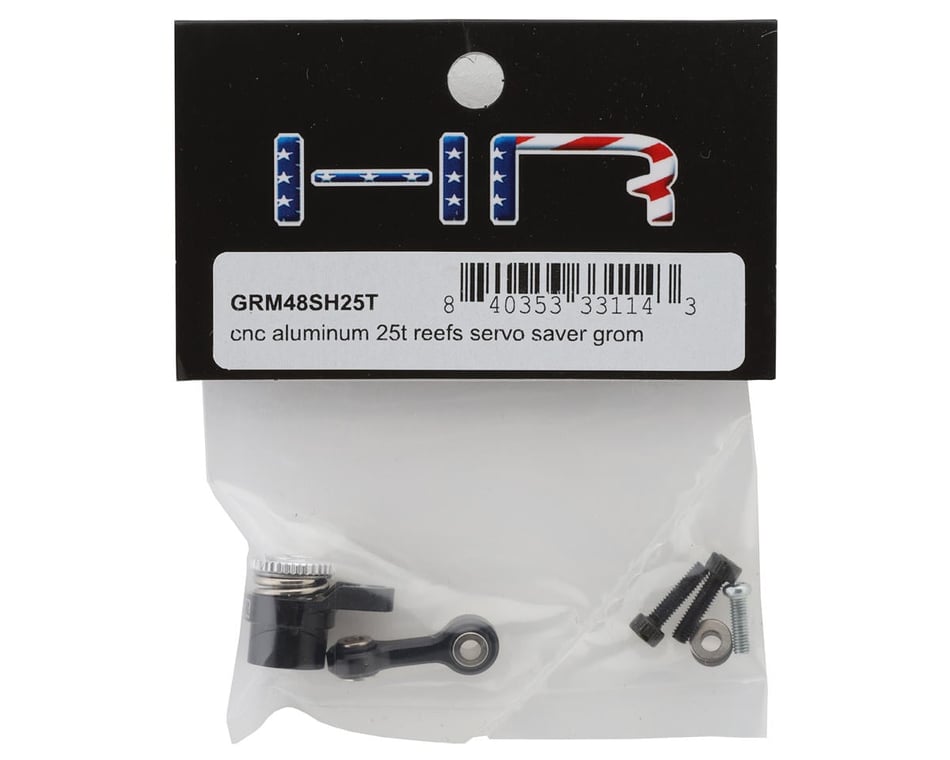 Hot Racing Arrma Grom Aluminum Servo Saver Set (Black) (25T