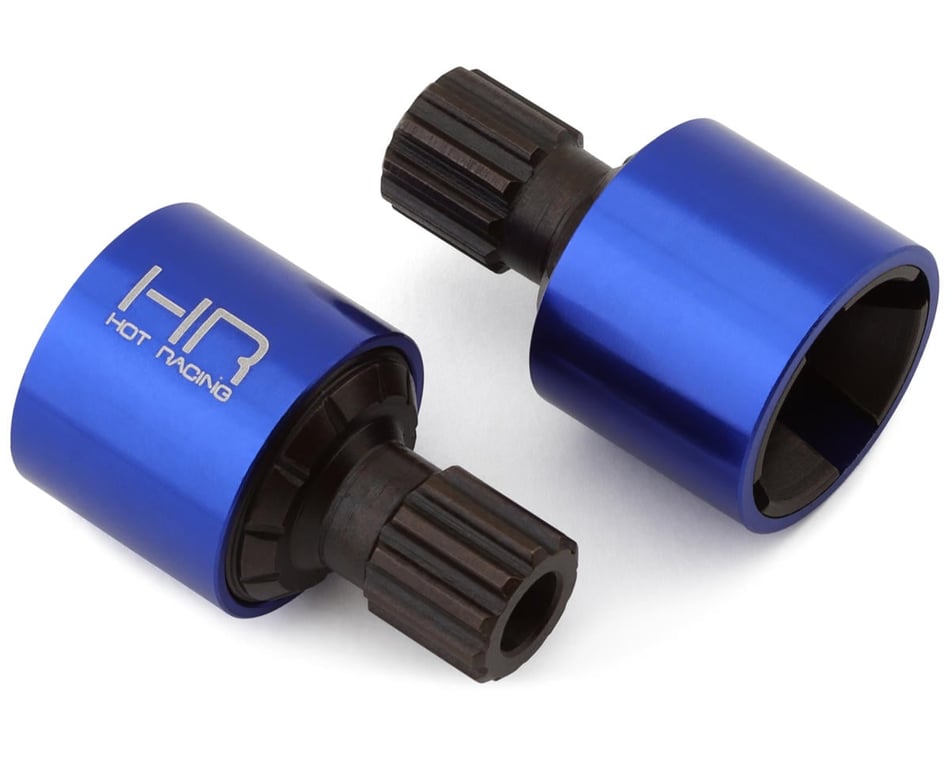 Hot Racing Chrome Steel 4-Slot Drive Cups for Traxxas XRT (2