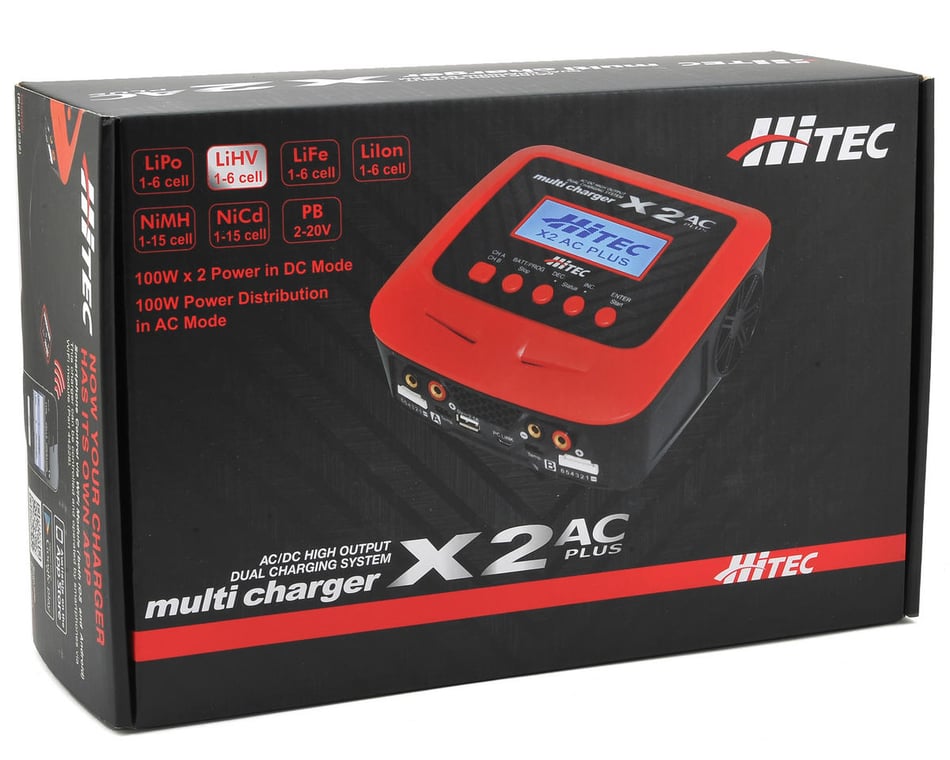 Hitec X2 AC Plus Dual Port AC/DC Multi-Charger (6S/6A/100W