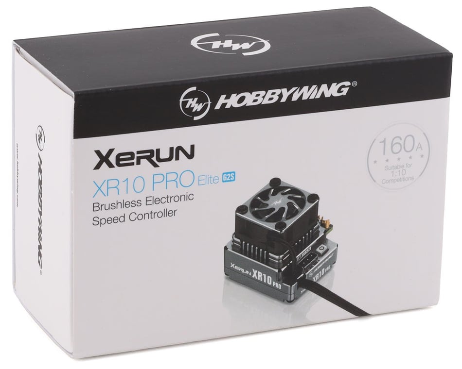 Hobbywing Xerun XR10 Pro G2S Elite 160A Sensored Brushless ESC (Midnight  Silver)