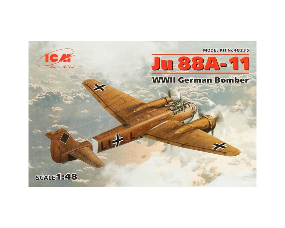 ICM Models ICM JU 88A-14 WWII German Bomber Model Kit (1/48 Scale)