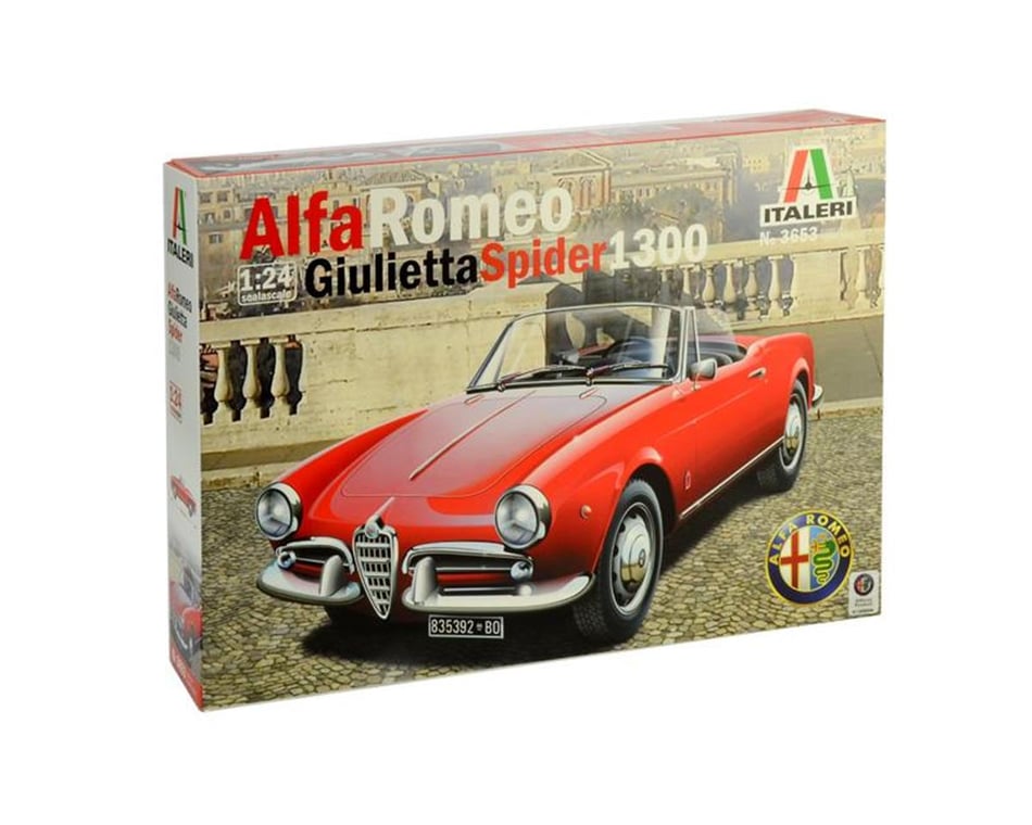 Italeri 1/24 Alfa Romeo Giulietta Spider 1300 Car ITA3653 