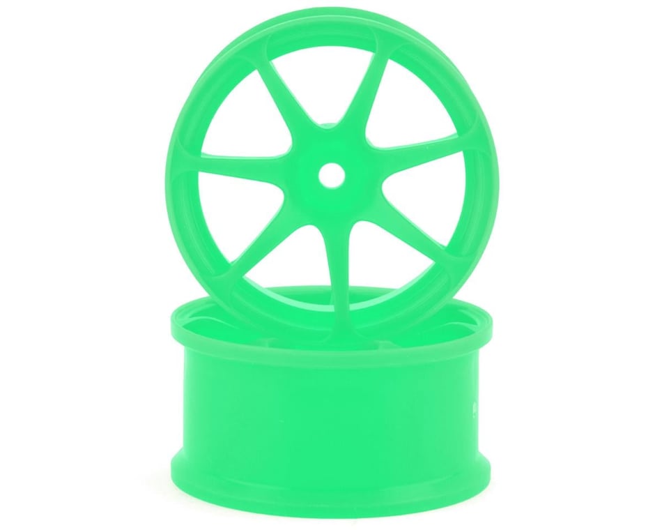Integra AVS Model T7 High Traction Drift Wheel (Green) (2) (5mm