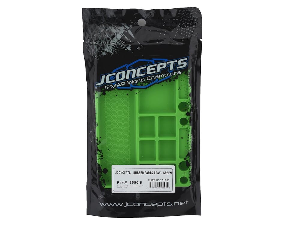 JConcepts Rubber Parts Tray (Green) [JCO2550-5] - HobbyTown