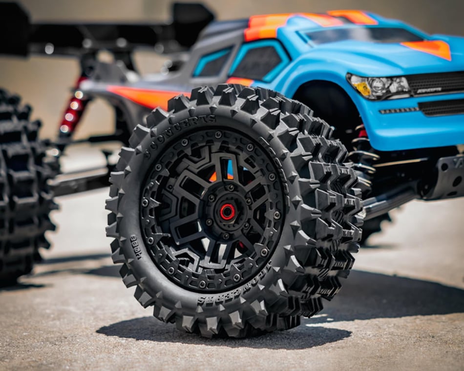 JConcepts Magma Pre-Mounted Monster Truck Tires (Black) (2) w/17mm