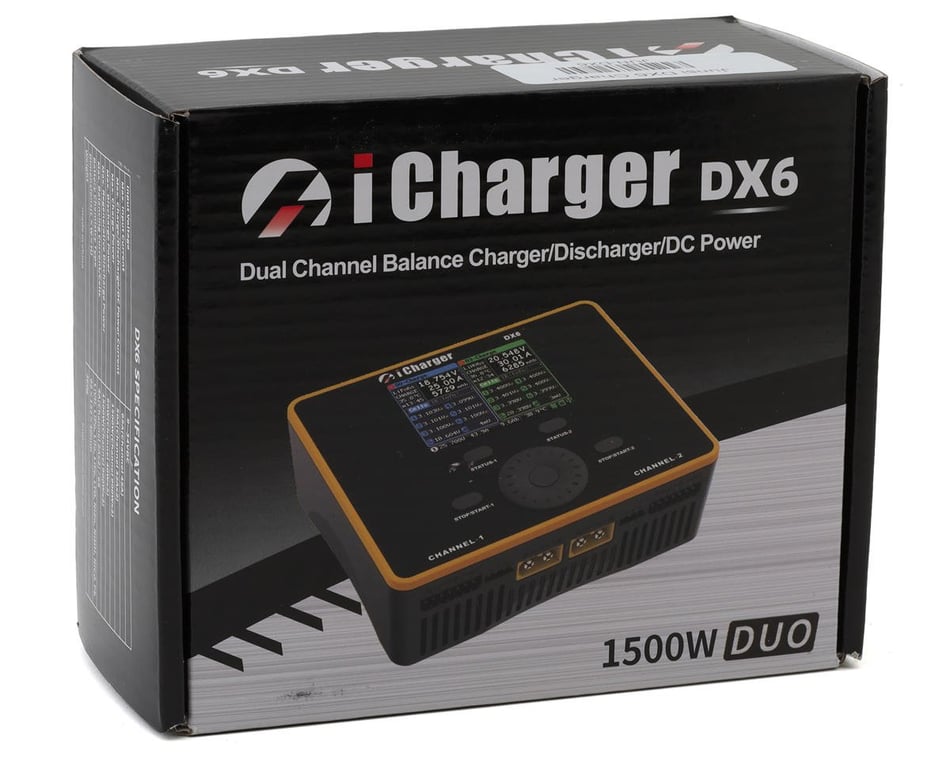 Junsi iCharger DX6 DC Dual LiPo/Life/NiMH/NiCD Battery Charger  (6S/50A/1500W)