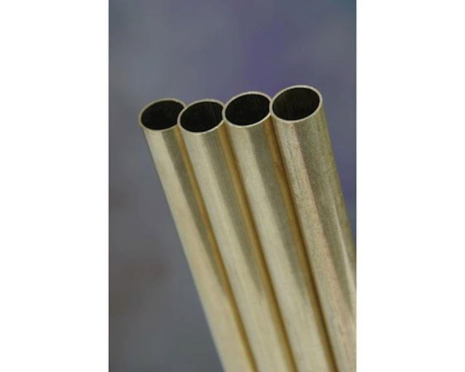 K&S 5076, Brass Bendable Tube 3/16, 7/32, & 1/4 x 0.014 Wall x 12  Long, 1 Piece Each, Made in The USA