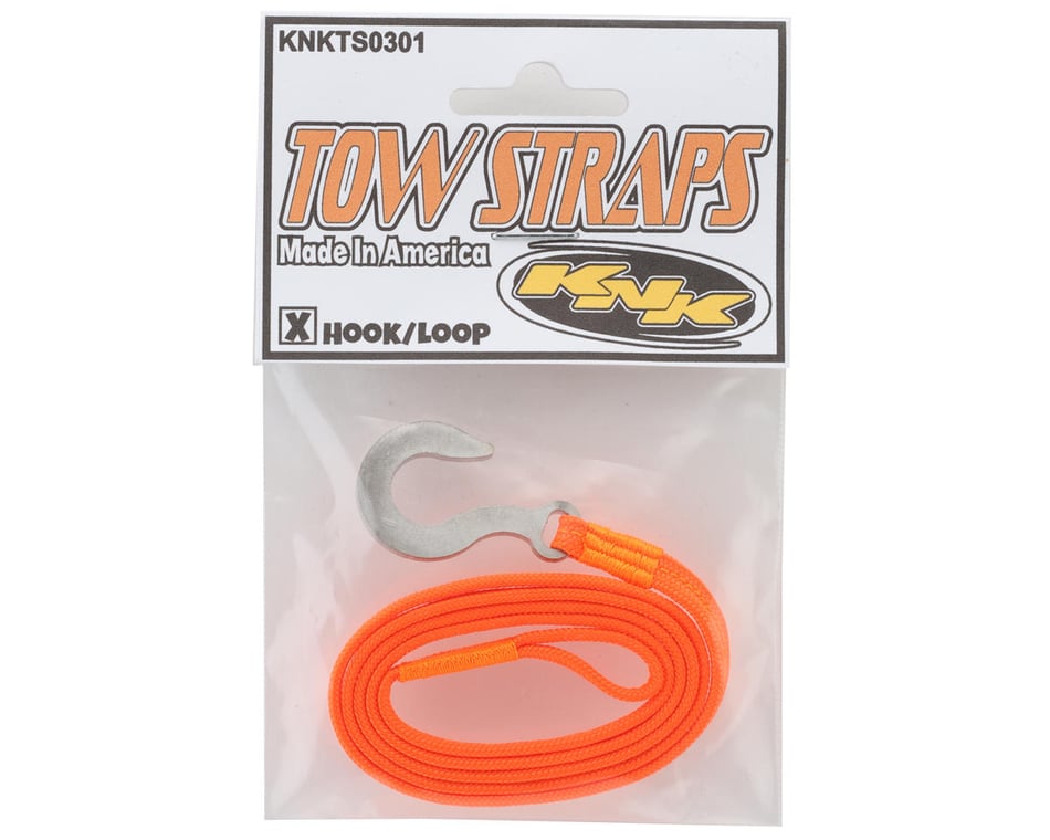 Team KNK Tow Strap and Hook (Neon Orange) [KNKTS0301] - HobbyTown
