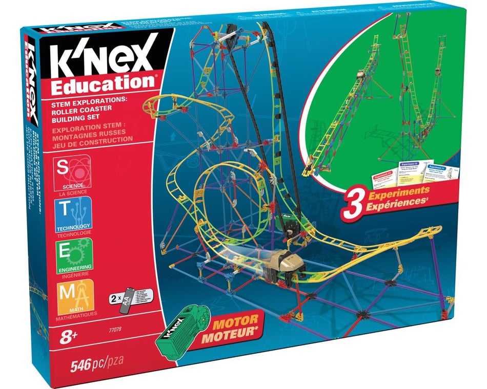 K'nex STEM Explorations Roller Coaster Set (546pc.) [KNX77078