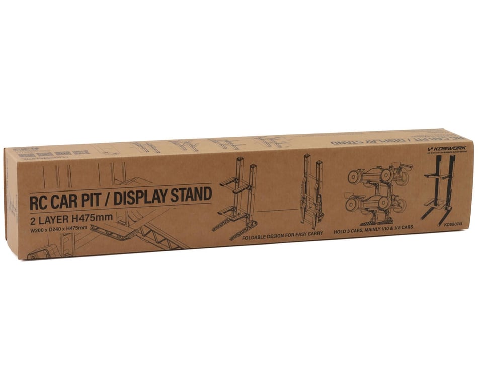 Koswork 2 Layer 1/10 & 1/8 Car Display Stand (200x240x475mm