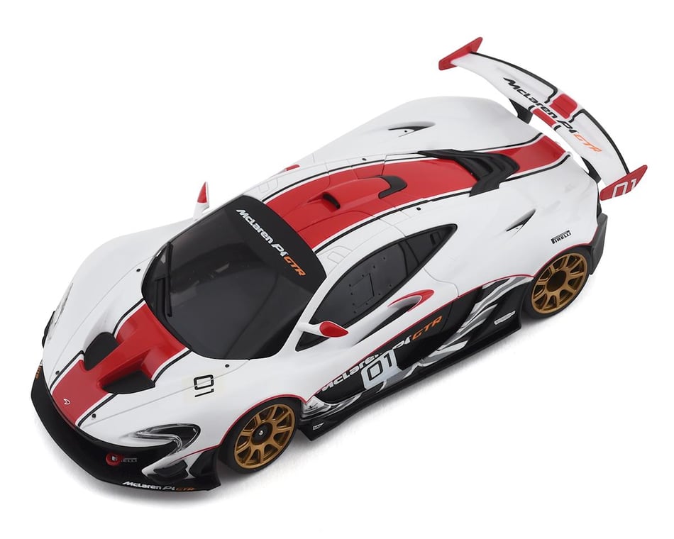 Kyosho MR-03 Mini-Z RWD ReadySet w/McLaren P1 GTR Body (White/Red) w/2.4GHz  Radio