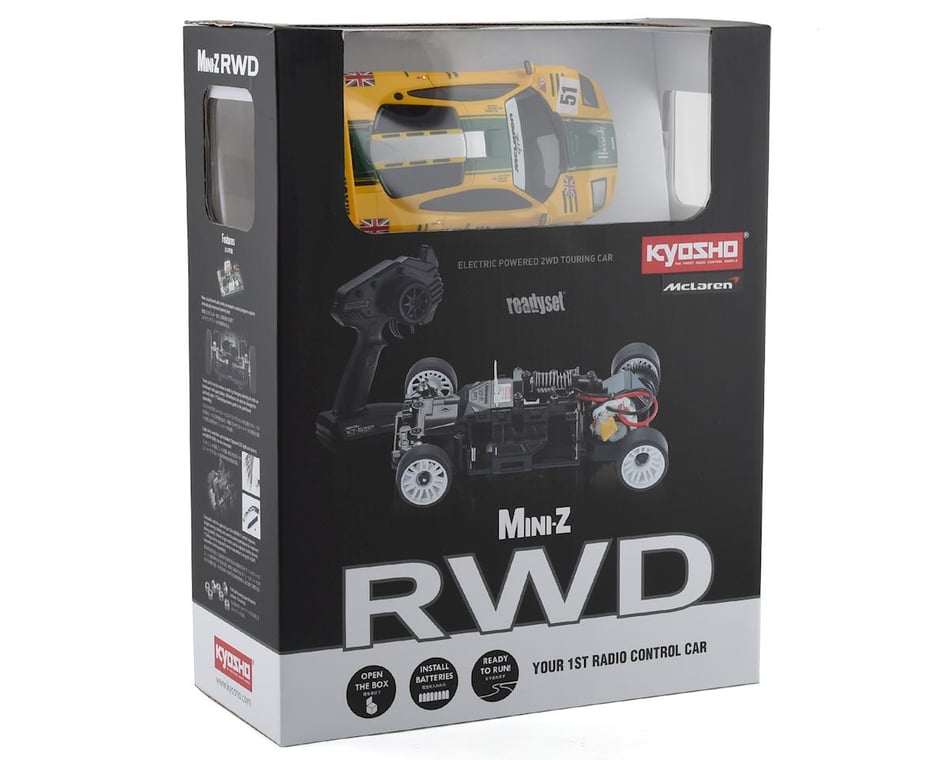 Kyosho MR-03 Mini-Z RWD ReadySet w/McLaren F1 GTR Body (Yellow
