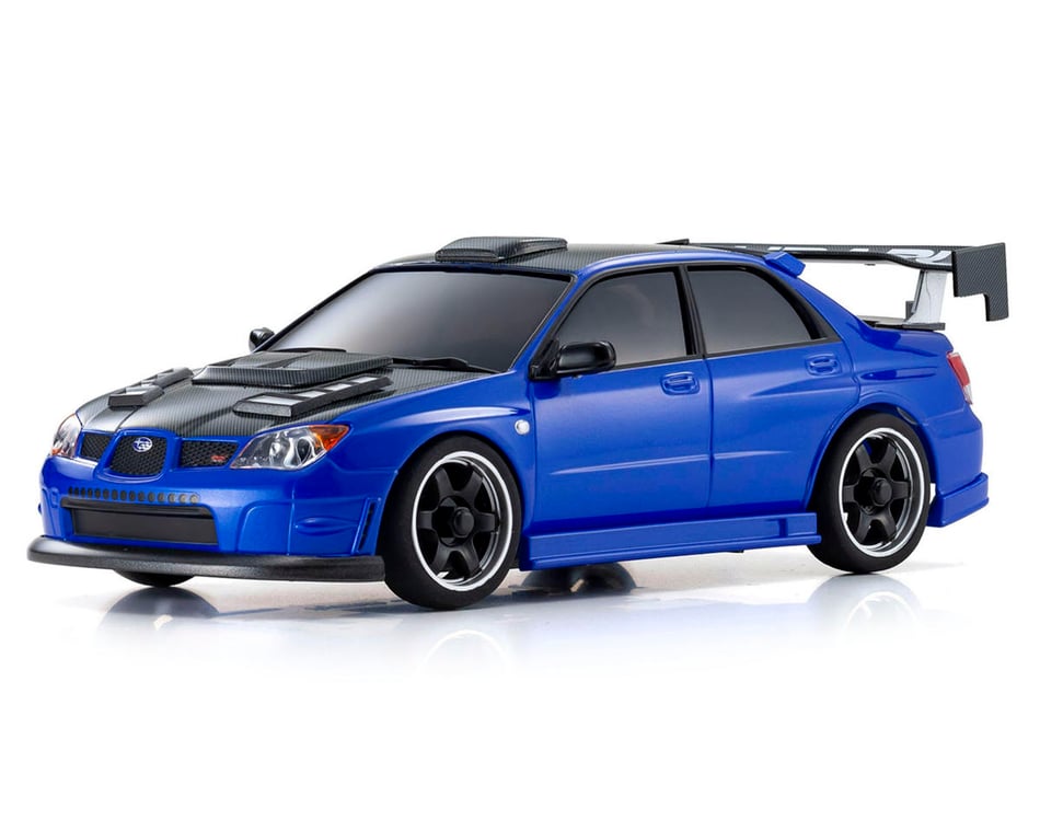 ホビーラジコン SUBARU IMPREZA RC car Kyosho MA-020 AWD Mini-Z Readyset w/Subaru Impreza WRX Body (Blue