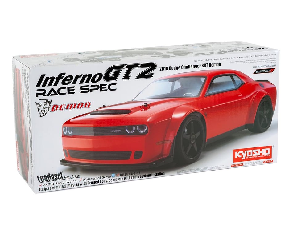 Inferno GT2 RACE SPEC 2018 エンジン　ラジコン Kyosho Inferno GT2 Race Spec Dodge Challenger SRT Demon 2018