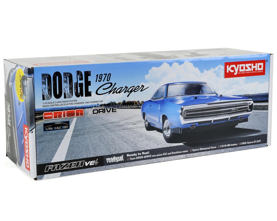 Kyosho 1970 Dodge Charger Fazer VEi ReadySet w/dDrive (Blue)