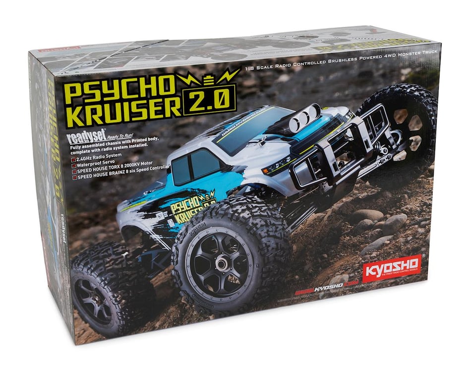 未使用）KYOSHO PSYCHO KRUISER 2.0 本体 予備パーツ付 VE Psycho Kruiser Kyosho 2.0 Monster Truck 1⁄8 ReadySet PSYCHO