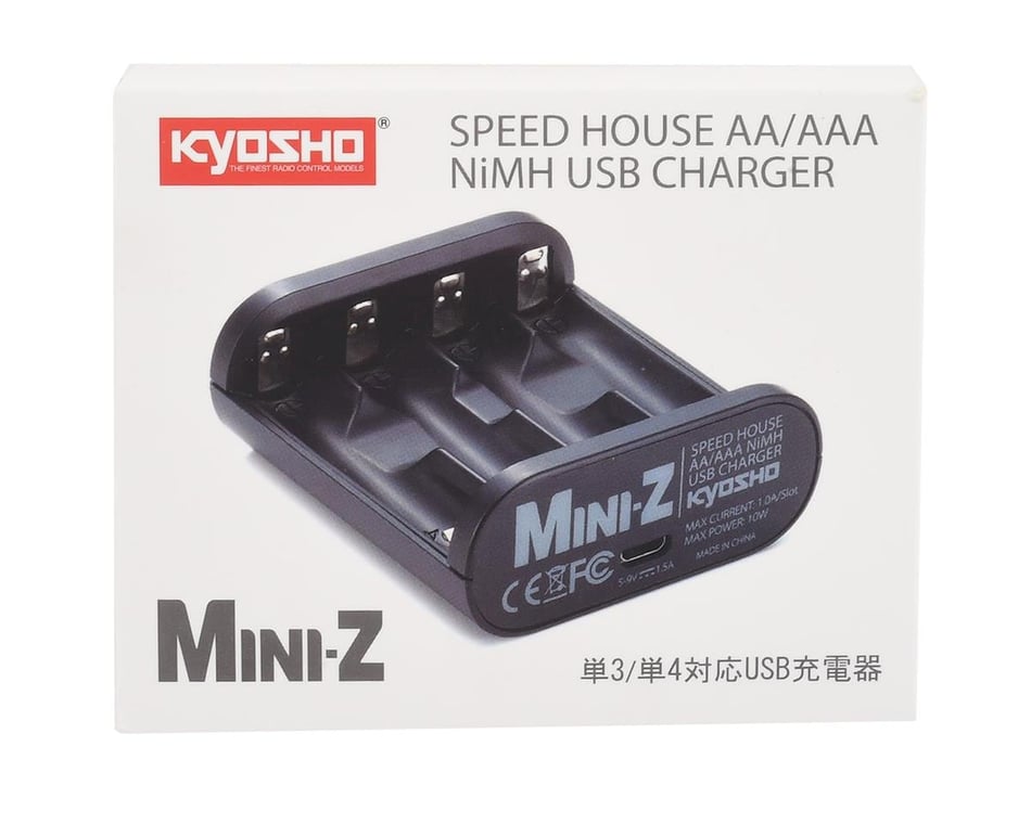 Kyosho Speed House Mini-Z AA & AAA NiMh USB Charger [KYO71999