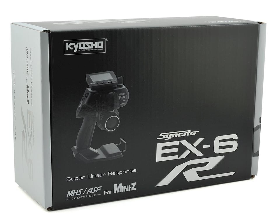 Kyosho Syncro EX-6R MHS/ASF Compatible 2.4GHz 4-Channel System Transmitter Black for sale online 