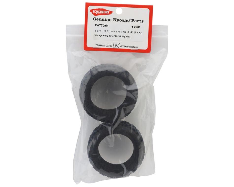 Kyosho FZ02-R Vintage Rally Tires (2) (Medium) [KYOFAT709M