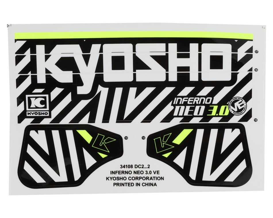 Kyosho Inferno NEO 3.0 VE Pre-Painted Body Set (Green