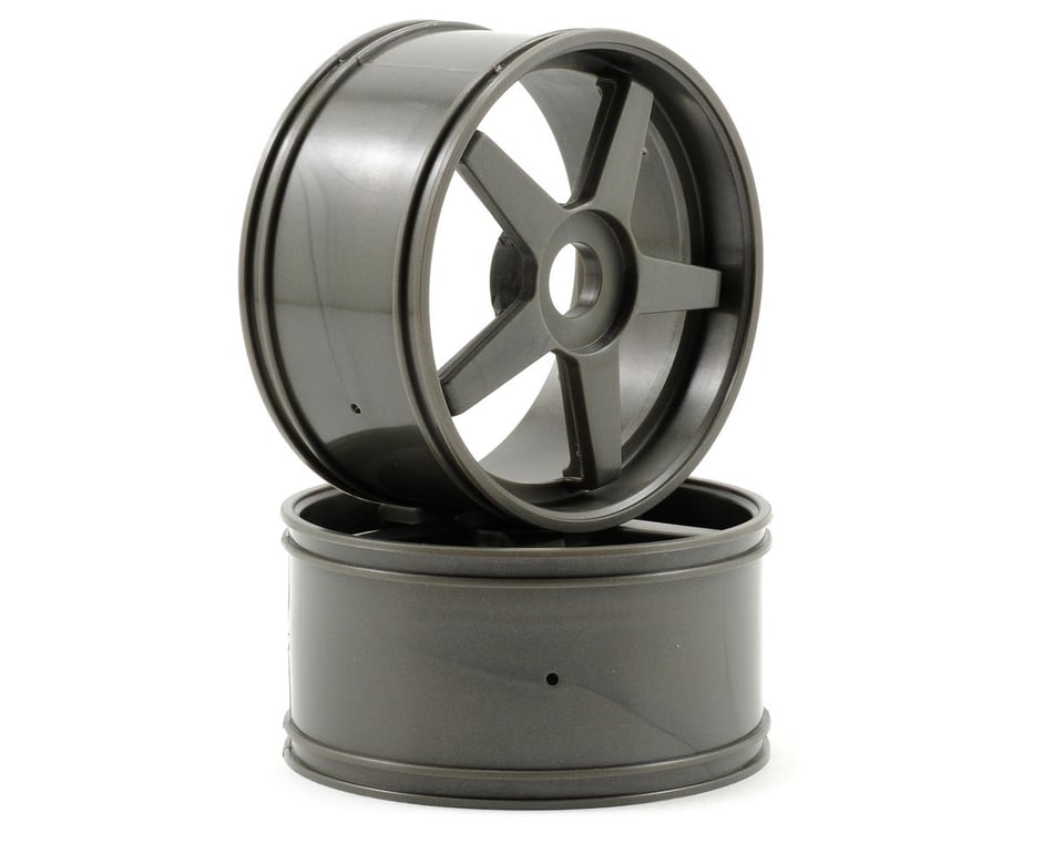 Kyosho 17mm Hex Inferno GT 5-Spoke Wheel Set (2) (Gun Metal