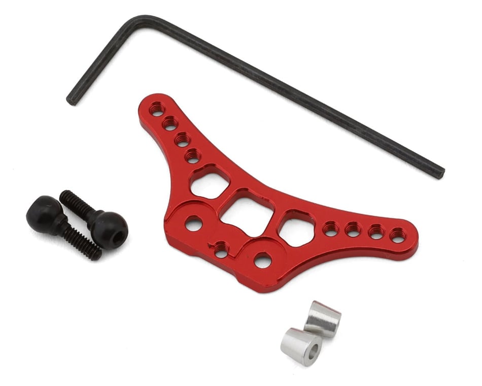 Kyosho MB-010 Mini-Z Aluminum Front Shock Tower (Red) [KYOMBW015RC