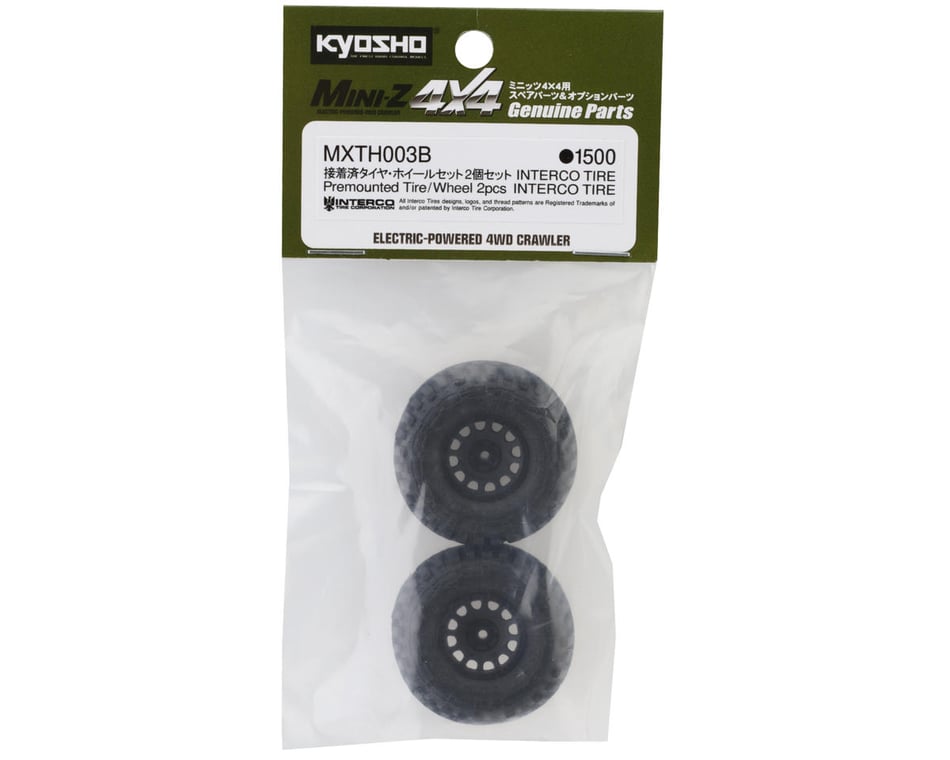 Kyosho Mini-Z MX-01 Interco Super Swamper Pre-Mounted Tires (Black