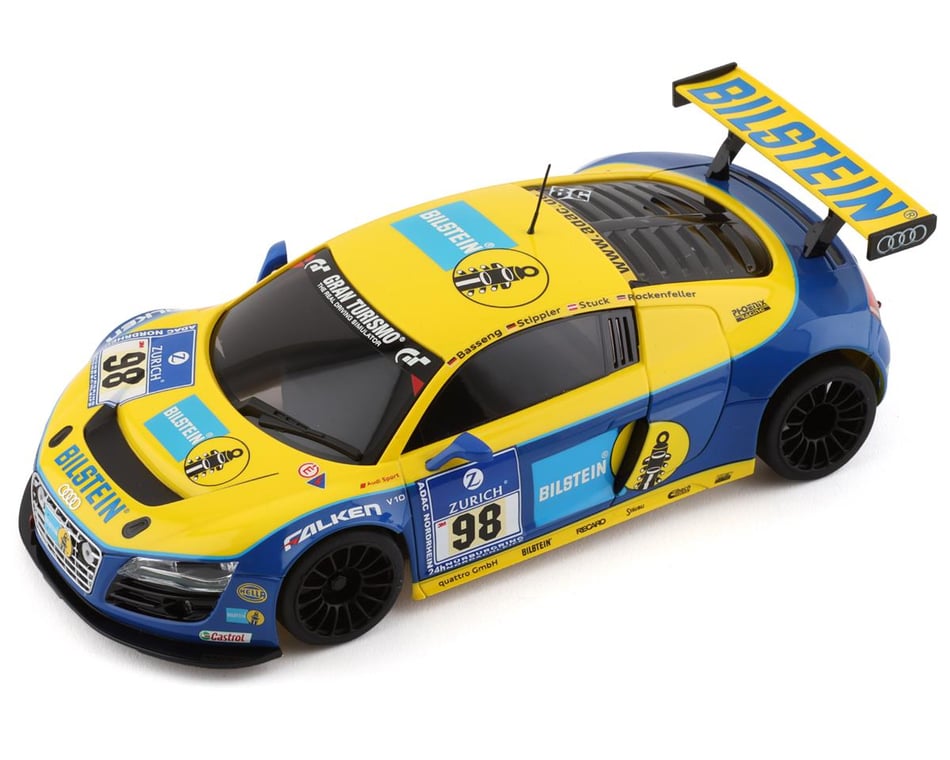 Kyosho Mini-Z MR-03 RWD Audi R8 2010 LMS NBR No.98 Autoscale Body  (Yellow/Blue)