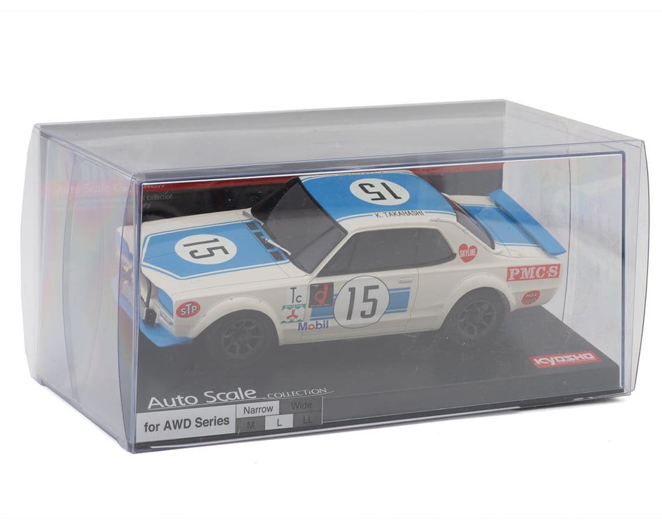 Miniature Voiture Nissan Skyline 2000GT-R KPGC10 1/18 Kyosho – Blanc Racing