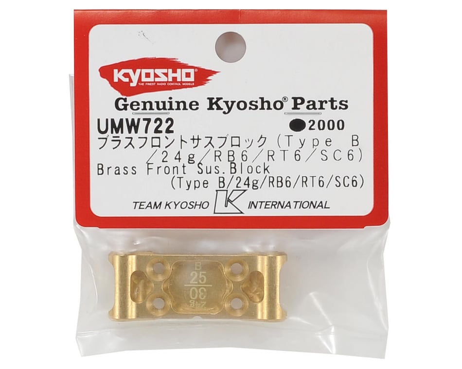 Kyosho Type B, 24G, RB6/RT6/SC6 Brass Front Suspension Block