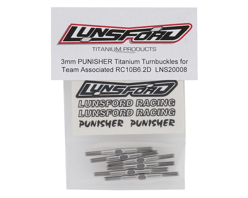 LNS20008 Details about   Lunsford Associated RC10B6.2D Punisher Titanium Turnbuckle Kit 