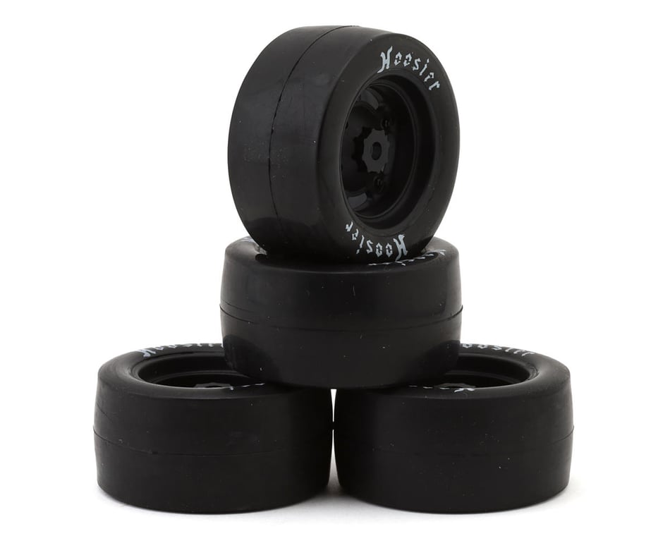 Losi Asphalt Late Model Grom Hoosier Pre-Mounted Tires (4) (Medium