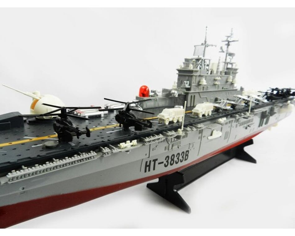 BLUE Remote Control RC Micro Boat AIRCRAFT CARRIER Navy Ship  2.4GHz 