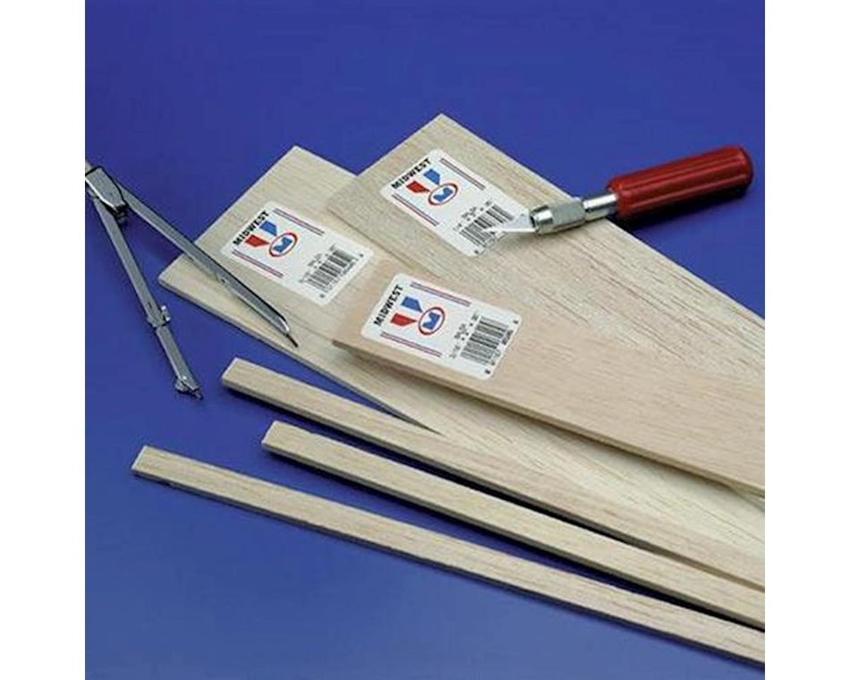 Midwest Balsa 1/16x1/8x36 (57) [MID6024(1)] - HobbyTown